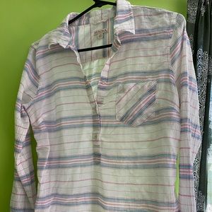 Long sleeve partial button up